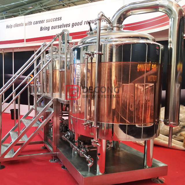 500L Μικροεπεξεργαστής Ale / lager Κόκκινο χαλκό Pub Brewery Εξοπλισμός για την αγορά της Ιρλανδίας
